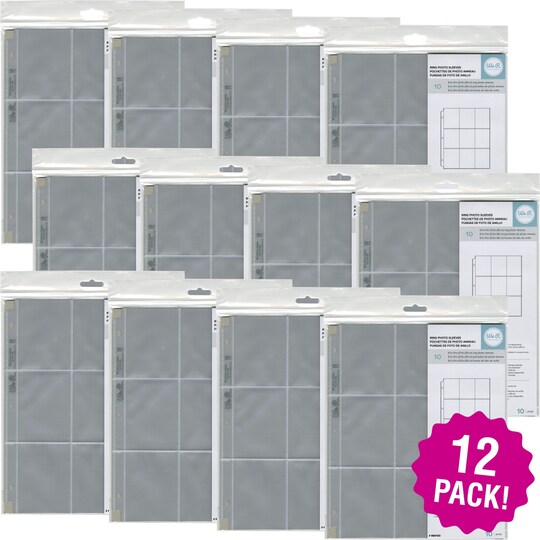Multipack of 12 - We R Ring Photo Sleeves 8.5"X11" 10/Pkg-Baseball Card, Count: 12 | Michaels Multipack of 12 - We R Ring Photo Sleeves 8.5"X11" 10/Pkg-Baseball Card, Count: 12 | Michaels